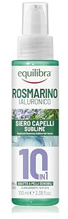 Equilibra, Siero Capelli 10in1, Termoprotettore Anticrespo, con Olio Essenziale Di Rosmarino e Acido Ialuronico, Dermatologicamente e Clinicamente testato, Adatto a Pelli Sensibili, 100 ml