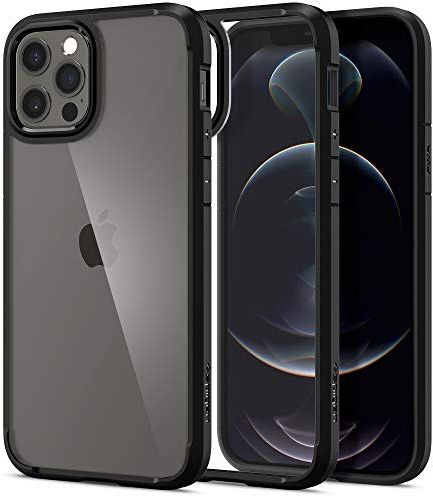 Spigen Ultra Hybrid Case Compatible with iPhone 12 Pro / 12 - Matte Black