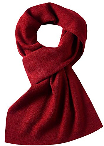 DOVAVA halsduk herr, 30 % merinoull herrhalsduk vinter, mjuk varm kashmirhalsduk i 4 färger, röd, 180cm * 30 cm