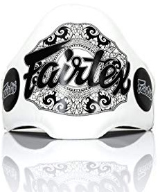 Fairtex Champion BPV2 Ceinture d'entraînement en cuir pour Muay Thai Blanc