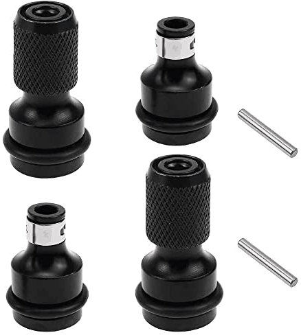 Sechskantschaft Stecknuss-Adapter 4 Stücke 1/2 Zoll Vierkantantantrieb auf 1/4 Zoll Sechskantschaft Schnellspann-Konverter für Schlagratschenschlüssel Schraubendreher Bit-Halter