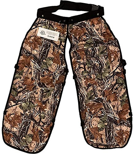 MGP SUPPLY Kettensägen-Chaps für Herren, Schürzen-Stil mit Tasche und verstellbarem Gürtel, Sicherheitsausrüstung (101,6 cm – Gesamtlänge, Camo)
