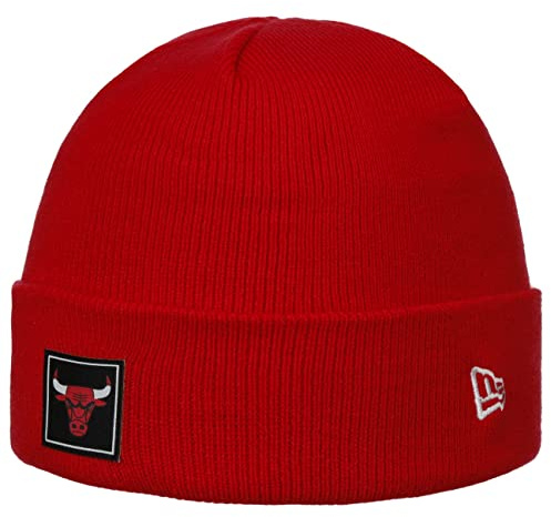 New Era Bonnet Beanie NBA Bulls Team CuffEra Bonnet pour l'hiver (Taille Unique - Rouge)