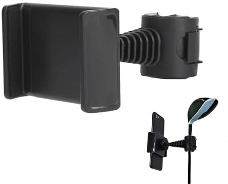 Record Golf Swing,Golf Cart Phone Mount Holder,Golf Swing Record Holder,Adjustable Smartphone Holder Golf,Golf Cart Phone Holder,Black Golf Phone Holder Clip,Golf Phone Holder,Universal Phone Holder