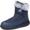 Rokiemen Damen Winterstiefel Wasserdicht Warm Gefütterte Schneestiefel Herren Winter Stiefel Outdoors rutschfeste Boots Blau EU 36