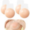 2Pairs Sticky Bra Silicone Invisible Strapless Push Up Sexy Bra Pasties Nipple Covers with Lift Dackless Bras for Women for Backless Dress Party Weddings(Nude)