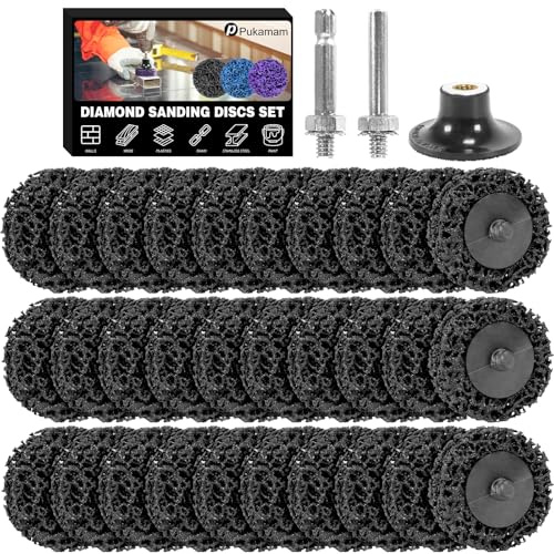 30 piezas Discos de Limpieza, Disco de Lijado CSD de 50 mm, Disco de Decapado para Eliminar Óxido y Pintura Ferroso