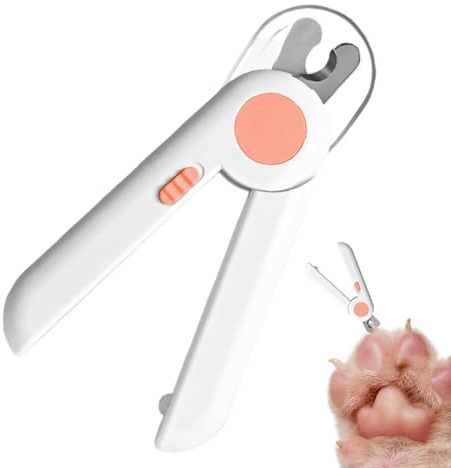 Cat Dog Nail Trimmer - Lighted Claw Cutter, Ergonomic Handle, Anti -Slip Grip | Precision Pet Grooming Picsors for Puppies Birds Puppies,