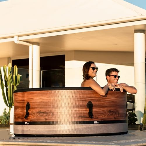MSpa Whirlpool Duet 173x173x65 cm – Uppblåsbar bubbelpool för 6 personer med 138 massagedysor, PTC-värmare, UVC+ desinfektion, antifrostsystem & appstyrning