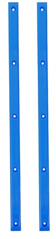 POPETPOP Lot de 2 Protections de Rails pour Skateboard 36 X 17 CM en Plastique Bleu Équipements de Protection pour Longboard et Skate Absorption des Chocs pour Usage Street et Skatepark