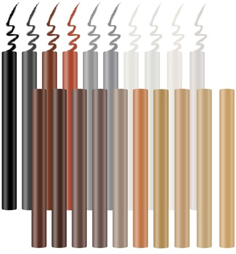 20 Pezzi Kit di Riparazione Mobili in Legno Set, Set di Cera Dura, 12 Colori di Cera Dura & Penna per Riparazioni, Kit di Riparazione per Danni e Graffi su Pavimenti in Legno