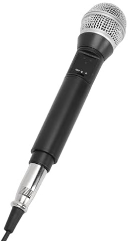 Annadue Microfono Bluetooth Dual Mode, Microfono Karaoke Dinamico Portatile con Riduzione del Rumore, Plug and Play, connettività Wireless, per Cantare All'aperto in Casa
