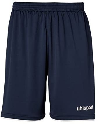 uhlsport Club Short de Football pour Homme, Homme, 100380610, Bleu Marine/Blanc, 140