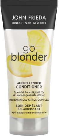 John Frieda Go Blonder Shampoo - Inhalt: 75 ml - Reisegröße - Ideal zum Testen oder Verreisen - Aufhellend