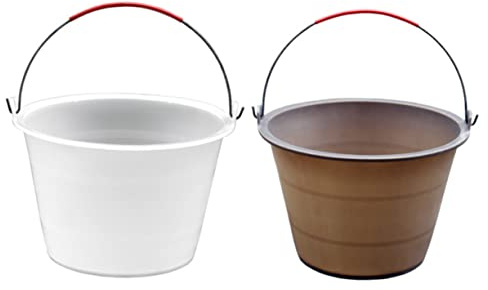 jojofuny 2pcs Plastic Cement Barrel Smashing Storage Barrel Multi-Functional Construction Site Bucket