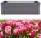 DKIEI Raised Beds Garden Raised Planters, 120x90x30cm Galvanised Steel Powder Coated Metal Raised Garden Kit for Plants Vegetables Flowers & Herbs Growing, Bottomless Planter Grey