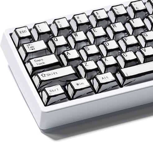 XVX White PBT Keycaps, Cherry Profile Keycap Set, Dye Sublimation Graffiti Keyboard Keycaps Suitable for 60% 65% 75% 80% 100% MX Switches Mechanical Keyboard