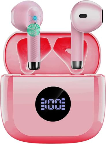 Cuffie Bluetooth Auricolari Bluetooth 5.4, Cuffie Wireless con 4 ENC Cancellazione Rumore Mic, Cuffie in Ear 40 Ore di Riproduzione, Cuffie Senza Filo HiFi Stereo IP7 Impermeabili per iOS & Android