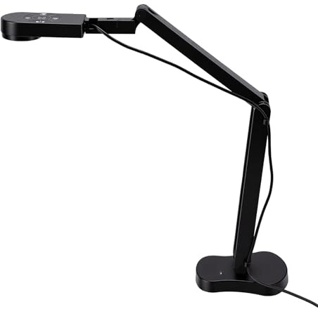 XUMIUZIY USB-dokumentkamera, 8MP 4K-upplösning med Vikbar Design, LED-fyllningsljus, AI Dual Mics, Image Invert, för Onlineundervisning, Fjärrinlärning, Zoommöten