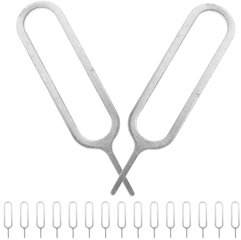 IDEANATEGRATE Perni Estrattori Sim in Ferro Nichelato Argento, 500 Pezzi, Strumento Multiuso per Rimozione Vassoio Scheda Sim Compatibile Tutti i Tipi di Dispositivi Mobili