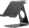 OMOTON Verstellbarer Tablet Ständer, Tablet Halterung, Tablet Halter Aluminium mit 2023 iPad Pro 9.7, 10.5, 11, 12.9, iPad Air Mini 2 3 4, Samsung Tab, Surface und Tablets bis zu 12.9 Zoll, Schwarz
