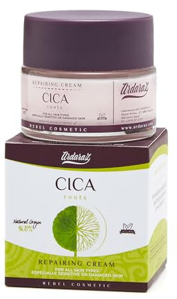 Ardaraz Crema Hidratante Facial mujer Reparadora con Cica (Centella Asiatica). Crema Antiarrugas Mujer que Hidrata y Reduce Rojeces e Irritaciones. Crema Facial mujer 50 ml