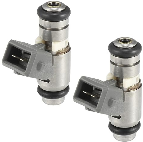Motoforti 2 Piezas IWP162 Combustible Inyector Reemplazo Plateado Tono para Motocicleta