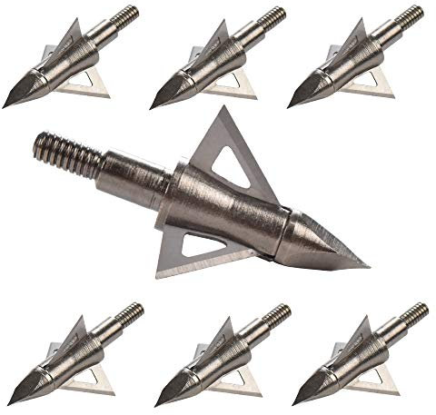 ELONG OUTDOOR Jagdspitzen Pfeilspitzen 100 Grains Broadheads Bogenschießen Carbonpfeile Jagd -Bogenschießen Jagd Jagdspitzen 6/12pcs