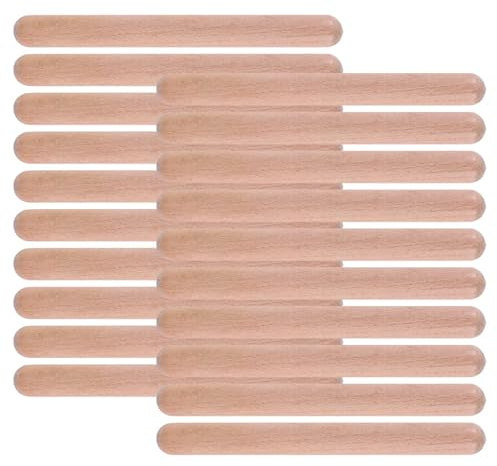 Fayrimi 20-Piece 8-Inch Rhythm Sticks - Lummi Sticks, Classical Wood Claves Musical Percussion Instrument