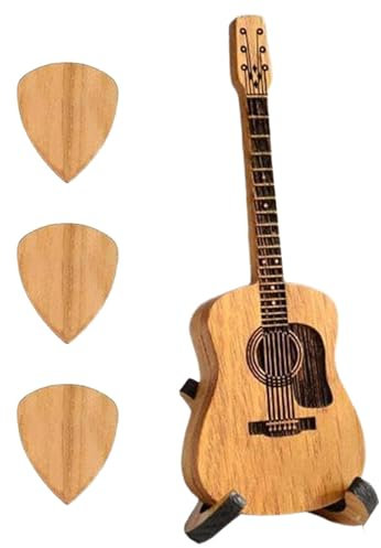Akustische Gitarre Plektron Box, Gitarre Plektron Halter - 2024 Neuer Gitarren-Plektrenhalter -Gitarrenplektren-Box | Exquisite Komplette Türbox, Gitarrentasche + Ständer + Plektrum,