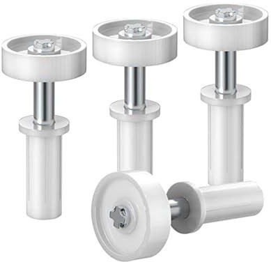 4 pezzi di ferramenta a doppia piega, parti di riparazione per porte a soffietto con ruota guida superiore per porta pieghevole a fisarmonica, porta a fisarmonica, set A