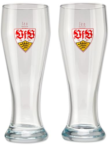 VfB Stuttgart Wheat Beer Glass Set of 2