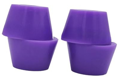 Perfeclan Kit de réparation de 4 bushings pour Trucks de Skateboard - Facile à Installer - Bushings en PU Souple et résistant pour Longboard - Remplacement des, Violet