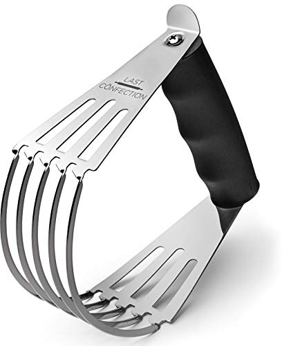 Last Confection Pastry Blender Dough Cutter - Soft Grip Handle & Stainless Steel Blades - Professional Flour Mixer for Pasta, Pie Crust and Cake