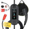 Tragbare Mobile Wallbox 11kW mit 10 Meter Typ2 Ladekabel und CEE Stecker 16A Rot 3-Phasen & Adapter für Schukosteckdose, mit Display regelbar 8/10/13/16 A für VW, Tesla, BMW, Skoda, Kia, Hyundai