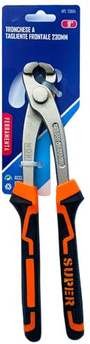 Tenaglia Per Ferraioli Misura 9230mm Tenaglie Per Cementisti Tenaglie Da Lavoro Professionali Acciaio Al Cromo-Vanadio Tipo Forte Manico In Gomma Antiscivolo Pinza per Ferraioli e Cementisti