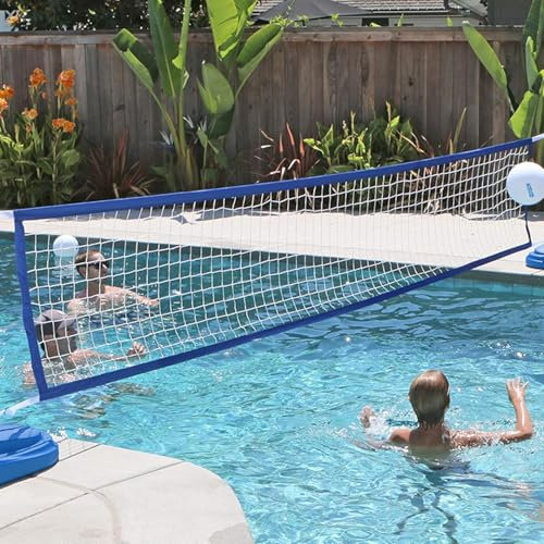 Pool -Volleyball -Netzersatz, 3x15ft Hochleistungs -Pool -Volleyball -Netz für Inground Pools für Garten, Wasserspiele, Outdoor