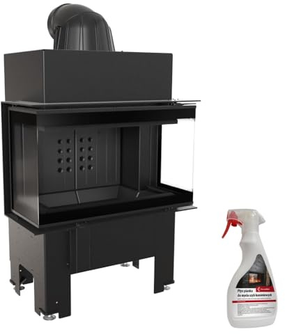 Kratki NBC 680/280 - Inserto per camino, 7 kW, Ø 160, colore: Nero