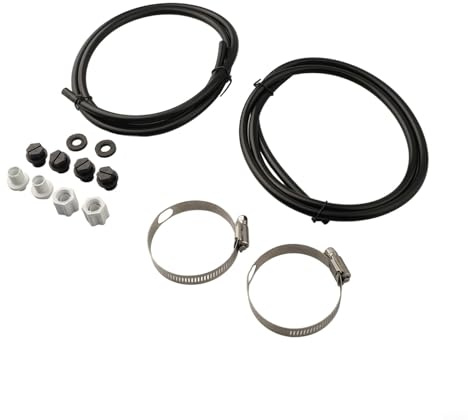 Kit de tubos de clorador de piscina para alimentadores Hayward CL200 CL220, conexión de manguera de clorador fuera de línea con abrazaderas de sillín, piezas de repuesto y accesorios de alimentador de