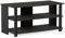 Furinno TV Entertainment Center, Wood, Espresso/Black, one size