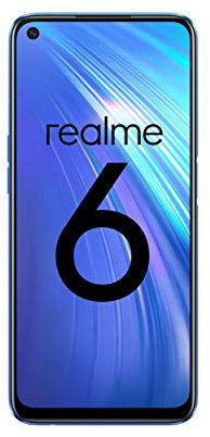 realme 6 – Smartphone de 6.5”, 4 GB RAM + 64 GB ROM, Procesador OctaCore, Cuádruple Cámara AI 64MP, Dual Sim, Color Comet Blue [Versión ES/PT]
