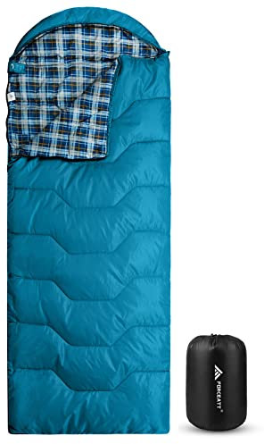 Forceatt 3 bis 4 Jahreszeiten Deckenschlafsack Schlafsack für Camping, Reisen und Outdoor-Aktivitäten, Erwachsene und Jugendliche in 10 ℃ bis 25 ℃, Wasserdichter-Leicht-Warm-Atmungsaktiv.