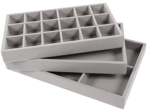 TOPBATHY Présentoir À Bijoux 3 Pièces Support Pour Boucles Doreilles Boîte De Rangement Pour Colliers