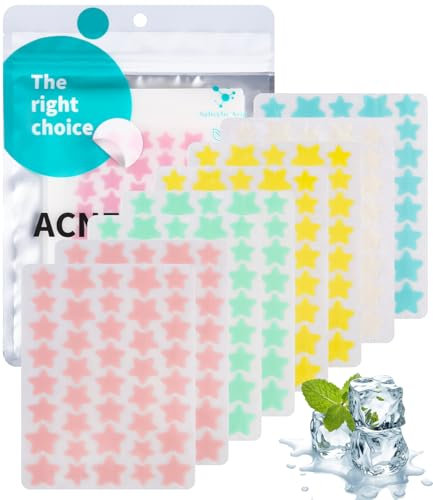Pimple Patch Sterne 320pcs,Pickel Patch Unsichtbare Hydrokolloid Pickel Teebaumöl Tag,Hauttypen,Atmungsaktiv Absorptions Acne Patches,Nacht Akne Pflaster Wasserdicht,Gesicht Anti Akne Hautbehandlung