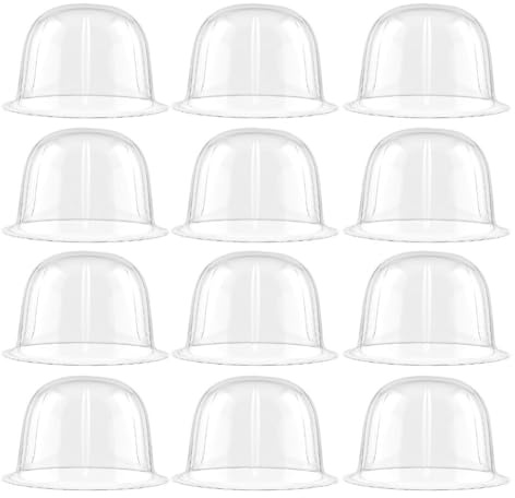 HOLIDYOYO Supporto Per Berretti Da Baseball Trasparente 8.27X8.27X5.51In Set Da 12 Pezzi Supporto Interno in Plastica Per Modellare Cappelli Organizer Per Conservazione E Protezione