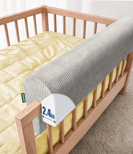 AEOCOO Bettkantenschutz für Kinderbetten 70 cm – weiche Memory-Schaum Bettumrandung, Rausfallschutz & Stoßschutz, geruchsarm, Abnehmbarer waschbarer Bezug