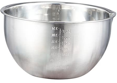 TIDTALEO Ciotola Per Miscelazione Acciaio Inossidabile Scala Per Uova Impasti e Insalate Design Pratico e Versatile Adatta Cucina Ristoranti e Feste