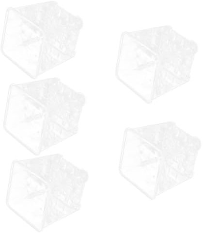 ibasenice 5pezzi Vasi Trasparenti Per Vasi Di in Coltivatori Quadrati Contenitori Per Vassoio Per Bonsai Adatti Per Piccole e Piante Compatte