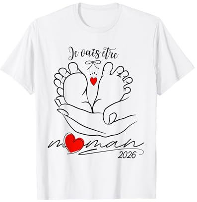 Femme Enceinte Future Maman 2026 Annonce Grossesse Original T-Shirt