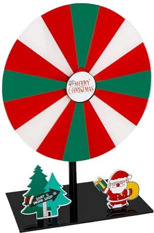 DEKKRYNFV Premi portatili Tavola Rotante Con Base Rimovibile E Scrittura Tipo Pesante Cuscinetto In Metallo Per Feste Evento Liscio Acrilico Premi Ruota